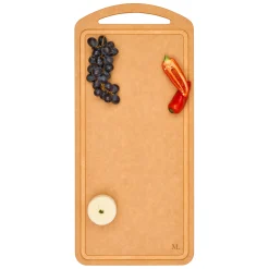 22" x 10" Natural Wood Composite Chef Board-Maple Hot