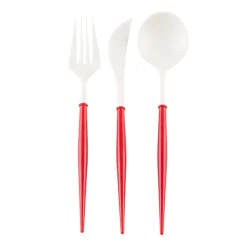 Red Bella Assorted Plastic Cutlery/24pc, Service for 8-Sophistiplate Sale