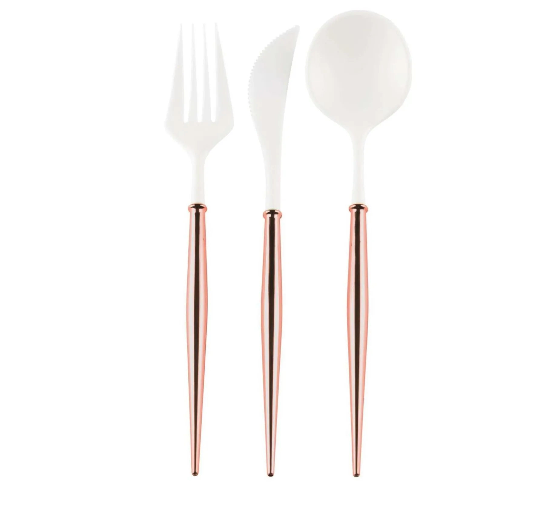 Rose Gold Bella Assorted Plastic Cutlery/24pc, Service for 8-Sophistiplate Sale