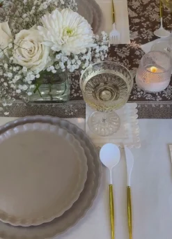 Royal Peacock Table Setting - Brown & Cream-Sophistiplate Online