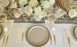 Royal Peacock Table Setting - Brown & Cream-Sophistiplate Online