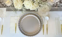 Royal Peacock Table Setting - Brown & Cream-Sophistiplate Online