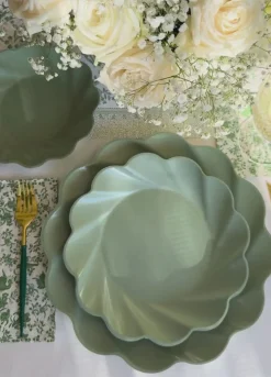 Royal Peacock Table Setting - Sage-Sophistiplate Discount