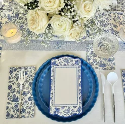Royal Peacock Table Setting - French Blue-Sophistiplate Clearance