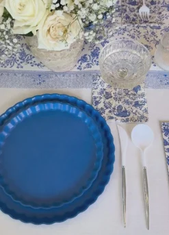 Royal Peacock Table Setting - French Blue-Sophistiplate Clearance