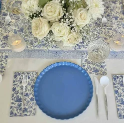 Royal Peacock Table Setting - French Blue-Sophistiplate Clearance