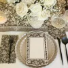 Royal Peacock Table Setting - Brown-Sophistiplate Online