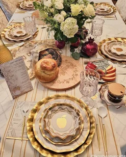 Satin Gold Wavy Paper Charger/8pk-Sophistiplate Outlet