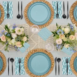 Simply Eco Compostable Table Setting - Pool Blue-Sophistiplate Discount