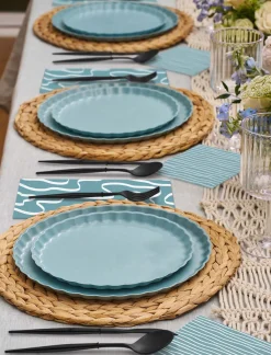 Simply Eco Compostable Table Setting - Pool Blue-Sophistiplate Discount