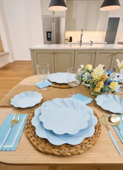 Simply Eco Compostable Table Setting - Sky Blue-Sophistiplate Discount