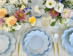 Simply Eco Compostable Table Setting - Sky Blue-Sophistiplate Discount