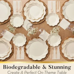 Simply Eco Extra Large Plate- Cream/8pk-Sophistiplate Online