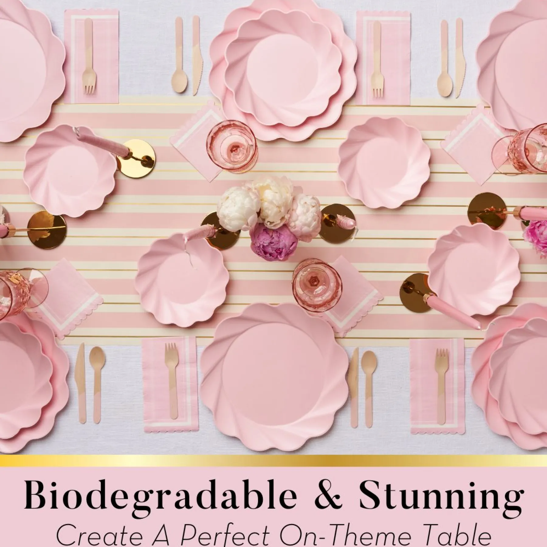 Simply Eco Salad Plate- Blush/8pkg-Sophistiplate Clearance