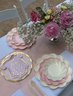 Simply Eco Salad Plate- Cream/8pkg-Sophistiplate Hot