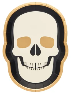 Skull Salad Plate Classic Spooky/8pk-Sophistiplate Sale