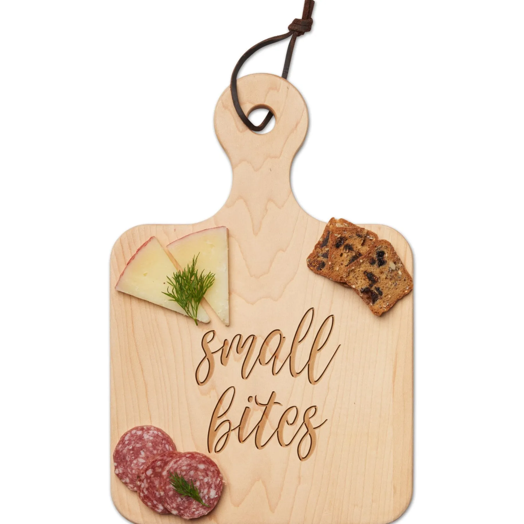 Small Bites - Artisan Wood Cutting & Cheeseboard 12 x 8"-Maple Best