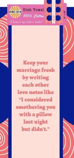 Smother Dish Towel-Drinks On Me Clearance