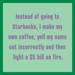 Starbucks Coaster-drinksonmecoasters Clearance