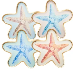 Starfish Die Cut Salad Plate La Mer Assorted - 8pkg-Sophistiplate Best
