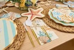 Starfish Die Cut Salad Plate La Mer Assorted - 8pkg-Sophistiplate Best