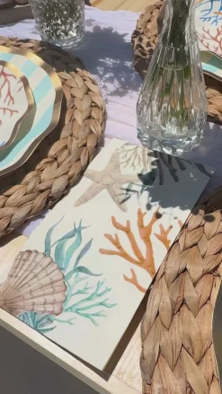 Starfish Die Cut Salad Plate La Mer Assorted - 8pkg-Sophistiplate Best