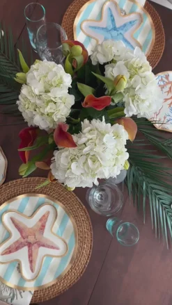 Starfish Die Cut Salad Plate La Mer Assorted - 8pkg-Sophistiplate Best