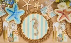 Starfish Die Cut Salad Plate La Mer Assorted - 8pkg-Sophistiplate Best