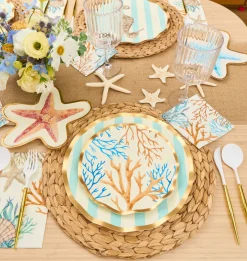 Starfish Die Cut Salad Plate La Mer Assorted - 8pkg-Sophistiplate Best