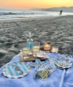 Starfish Die Cut Salad Plate La Mer Assorted - 8pkg-Sophistiplate Best