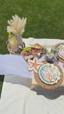 Starfish Die Cut Salad Plate La Mer Assorted - 8pkg-Sophistiplate Best