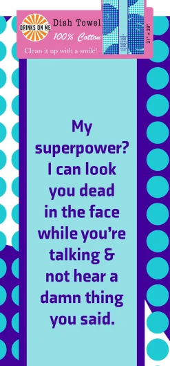 Superpower Dish Towel-Drinks On Me Clearance