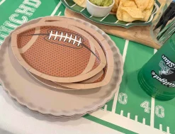Tailgate Die Cut Football Salad Plates/8pk-Sophistiplate Sale