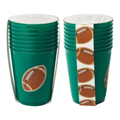 Tailgate Frost Flex Cups: Footballs/8pk-Sophistiplate Best