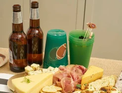 Tailgate Frost Flex Cups: Footballs/8pk-Sophistiplate Best