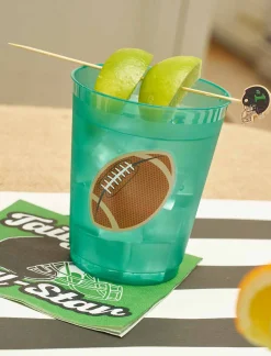 Tailgate Frost Flex Cups: Footballs/8pk-Sophistiplate Best
