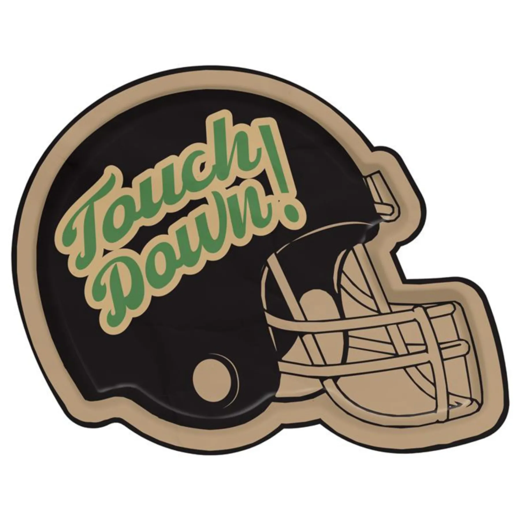 Tailgate Helmet Diecut Dinner Plate/8pk-Sophistiplate New