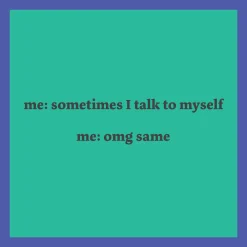 Talk to Self Coaster-drinksonmecoasters New