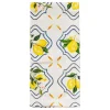 Tea Towel Capri Lemon Border | 100% Cotton | 30" X 20"-Maple Fashion