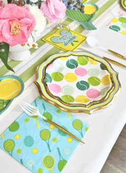 Tennis Ball Multi Salad Plates/8pk-Sophistiplate New