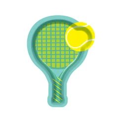 Tennis Racket Appetizer/Dessert Plates/8pk-Sophistiplate Outlet