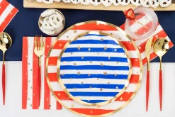 The Ultimate 4th of July Tablescape: Patriotic Confetti-Sophistiplate LLC New