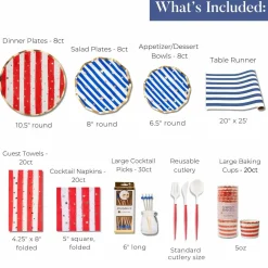 The Ultimate 4th of July Tablescape: Patriotic Confetti-Sophistiplate LLC New