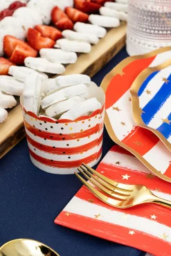 The Ultimate 4th of July Tablescape: Patriotic Confetti-Sophistiplate LLC New