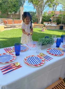 The Ultimate 4th of July Tablescape: Patriotic Confetti-Sophistiplate LLC New