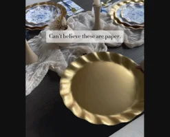 Timeless Wavy Paper Salad Plate/8pk-Sophistiplate Best