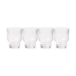 Tumbler Modern Short | Clear | 4 Pack | 13.5 Oz-Sophistiplate LLC Fashion