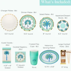 Ultimate Preppy Palm Tablescape-Sophistiplate LLC Outlet