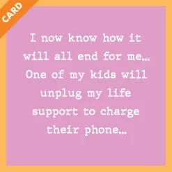 Unplug Life Support Card-Drinks On Me Outlet