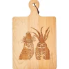 Vicki Sawyer "Desert Couple" Wood Cheeseboard 16 x 10"-Maple New